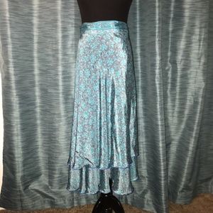 Silk Wrap Skirt